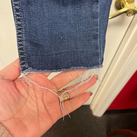 Calvin Klein Slim Straight Leg Raw Hem Jeans sz 10P/30 - Picture 6 of 7